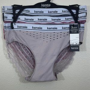 Kensie Sz M Seamless Hi-Cuts 3 Pack NWT